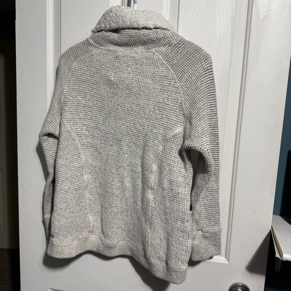 Superdry Cozy Cream Sweater with Sherpa Collar Size Medium. - Picture 2 of 16